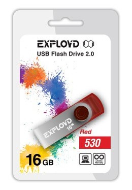 USB флэш-накопитель EXPLOYD 16GB 530 красный