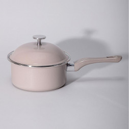 Ковш AGNESS 934-607 CHARM эмал. 1,5л кофейный (индукц)