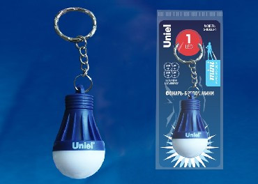 Фонарь-брелок UNIEL (UL-00004093) S-KL023-T BLUE