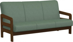 Мягкая мебель ЭЛЕГИЯ Вега-34 Диван BRAVO OLIVE Орех (Лак) Категория 1