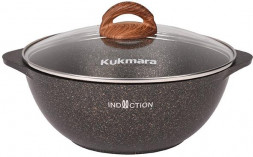 Казан KUKMARA кгои37а а/пр литой 3,5л д/плова стекл/кр Granit ultra original индукция