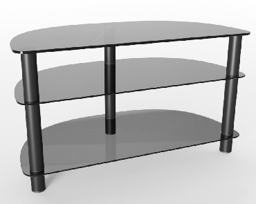 Стойка для TV MD 404 slim/черн/дымч