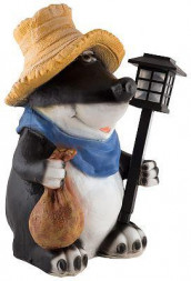 Фигурка садовая PARK Фигурка садовая "Крот с фонарем" Н-45см (169339)