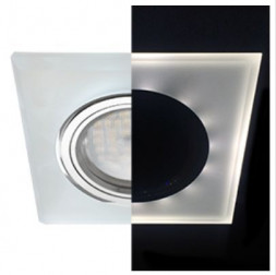 СВЕТИЛЬНИКИ ВСТРАИВАЕМЫЕ ECOLA SL1651EFF MR16 LD1651 GU5.3 GLASS Матовый/Хром
