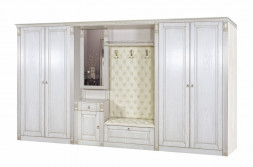 Прихожая БИТЕЛ ПРИХОЖАЯ ВЕРОНИКА к-6 (БОДЕГО СВЕТЛЫЙ, ЯСЕНЬ ПАТИНА, БОРНЕО КРЕМ)