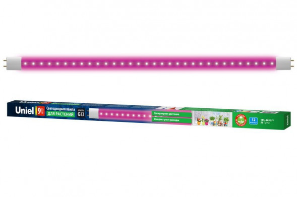 ЛАМПЫ СВЕТОДИОДНЫЕ (G4, G9, G13/T8, G5/T5) UNIEL (UL-00006697) LED-T8-9W/SPSB/G13/CL PLP30WH