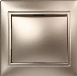 выключатель SMARTBUY (SBE-01c-10-SW12-0-c) Венера, 1-клавишный,шампань