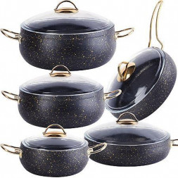 Набор посуды 10пр MAYER&amp;BOCH 40423 10пр 3+3+4+4,5+7 л