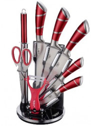 Набор ножей ZEIDAN Z-3096-01 Набор ножей 9пр красный