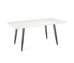 Стол SHEFFILTON SHT-TU14/120/80 МДФ черный муар/бетон голубой металл/МДФ (183453)