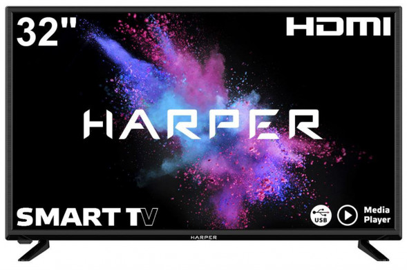 LED-телевизор HARPER 32R690TS SMART TV БЕЗРАМОЧНЫЙ