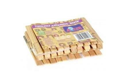 Прищепки AZUR деревянные Макси 20шт. 915270