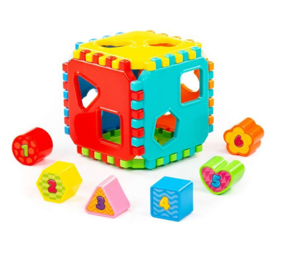 Игрушка ПОЛЕСЬЕ Игрушка развивающая &quot;Куб&quot; (в сеточке) 91642