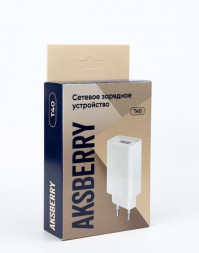 СЗУ AKSBERRY (6900221560014) T40 1USB 24A + Type C (белый)