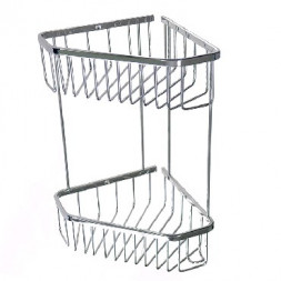 Полка САНАКС 75040 Полочка угловая пятиугольная двойная 18 см