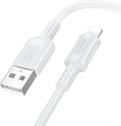 Кабель BOROFONE (6941991116346) BX112 2.4A PD 27W USB-Lightning 8 Pin 1 m белый