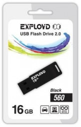 USB флэш-накопитель EXPLOYD 16GB-560-черный