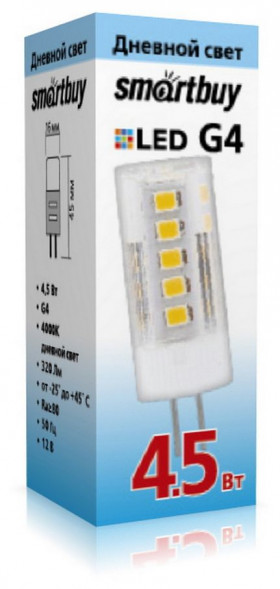 Лампа SMARTBUY (SBL-G4 4_5-40K) 4,5W/4000/G4