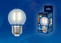 G (Лампы-глобы) UNIEL (UL-00000302) LED-G45-6W/WW/E27/FR PLS02WH