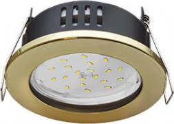 Светильник встраиваемый ECOLA FG5365ECB GX53 H9 золото