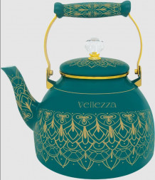 Чайник эмалированный VELLEZZA VZ-8004GR
