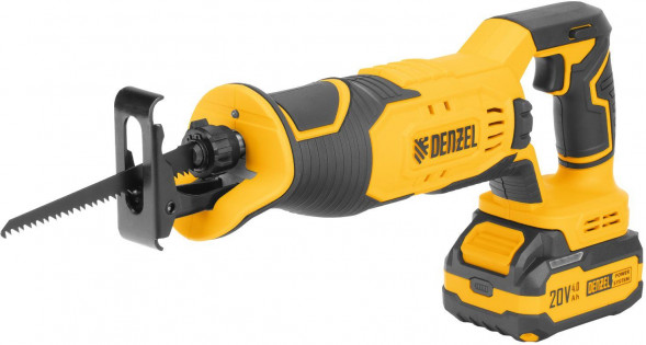 DENZEL Пила сабельная аккумуляторная RS-180, Li-Ion, 20 В 28801