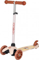 Самокат VELOBIBI 3-колёсный Travel (54*11*50-68см, колеса 110/76 мм PU со свет., до 50 кг СМК-2482 ПП-00219832