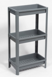 Этажерка VIOLET Этажерка VIKEA широкая 3-х ярусная (серый) 781318