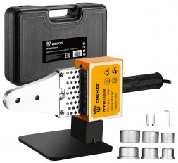 Аппарат для сварки полипропиленовых труб DEKO PPWM1600W в пластиковом кейсе, 3 насадки (20-32 мм) 063-4203