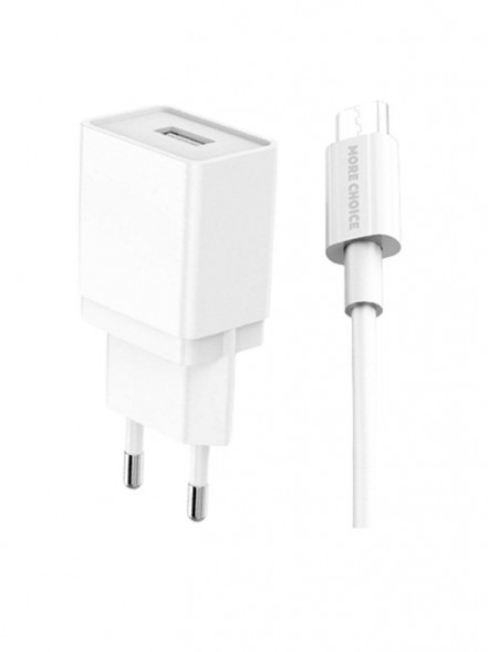 СЗУ MORE CHOICE (4627151190914) NC33m СЗУ 1USB 1A для micro USB White