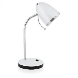 Светильник настольный CAMELION (11476) KD-308 C01 белый (Светильник настольный,230V 40W E27)