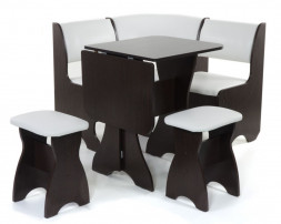 Кухонный уголок БИТЕЛ Кухонный уголок &quot;ТЮЛЬПАН мини&quot; -ОДНОТОН (ВЕНГЕ, борнео милк)