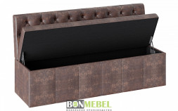 Скамья прямая BONMEBEL Скамья прямая Ницца - ТК коричневая (1 пак.)
