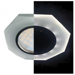 СВЕТИЛЬНИКИ ВСТРАИВАЕМЫЕ ECOLA SL1652EFF MR16 LD1652 GU5.3 GLASS Матовый/Хром