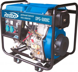Дизельный генератор REDBO DPG-5000C синий 25155