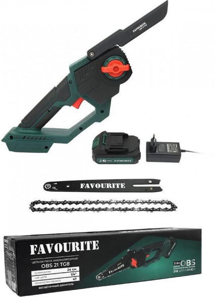 Пила цепная аккумуляторная FAVOURITE OBS 21 TG8 FAVOURITE OBS 21 TG8