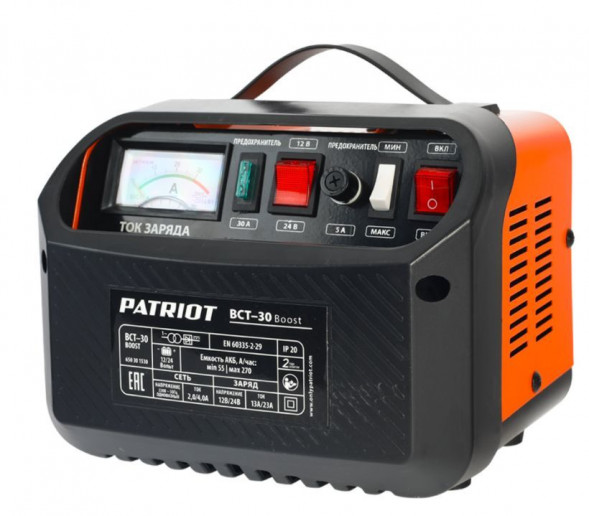 Зарядное устройство PATRIOT 650301530 BCT 30 Boost Заряднопредпусковое устройство