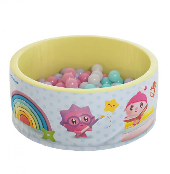 сухой бассейн ROMANA AIRPOOL ДМФ-МК-02.56.01 Малышарики (голубой)