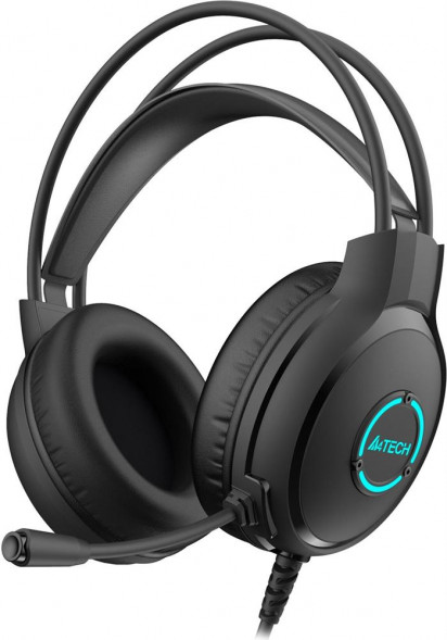 A4TECH Наушники с микрофоном Fstyler FH300U черный 2м мониторные USB оголовье (FH300U BLACK)