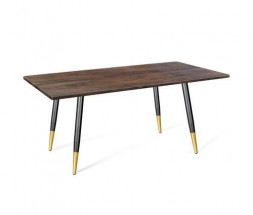 Стол SHEFFILTON SHT-TU14/120/80 МДФ чёрный муар/золото/палисандр металл/МДФ (193556)