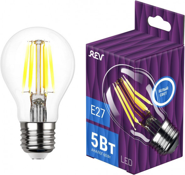 Лампа filament REV 32481 2 А60 5Вт E27 4000K