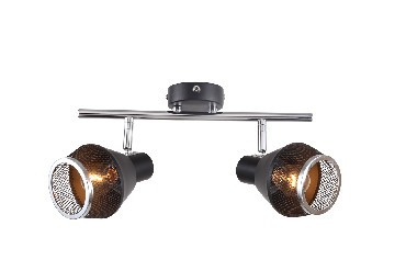 Накладной светильник ESCADA 1116/2A E14*40W BLACK/CHROME