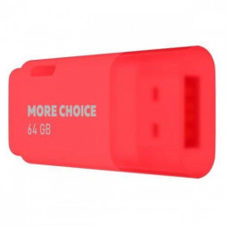флэш-накопитель MORE CHOICE (4610196407475) MF64 USB 64GB 2.0 Red
