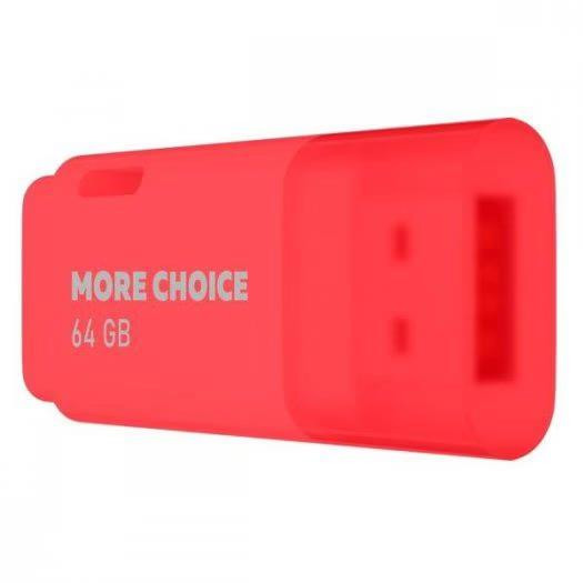 флэш-накопитель MORE CHOICE (4610196407475) MF64 USB 64GB 2.0 Red