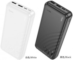 Power bank HOCO (6942007612067) J123A Black - 20000mAh 3USB