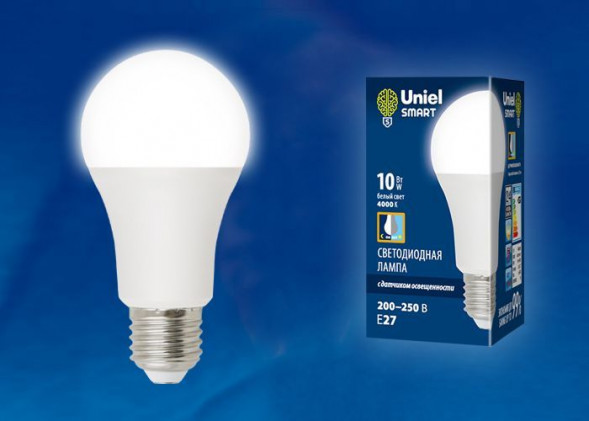 Лампа светодиодная UNIEL (UL-00005710) LED-A60-10W/4000K/E27