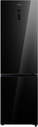 Холодильник KORTING KNFC 62029 GN 360л черное стекло