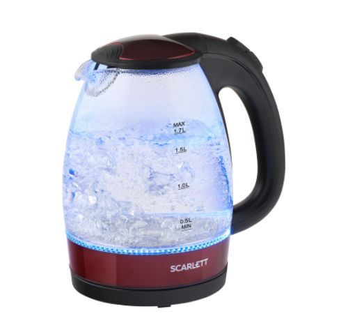 Чайник электрический SCARLETT SC-EK27G92 1,7л бордо