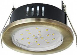 Светильник встраиваемый ECOLA FN5365ECB GX53 H9 черненая бронза