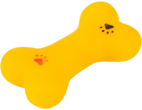 Игрушка-пищалка РЫЖИЙ КОТ Игрушка-пищалка Кость, 8,5 см (104145)